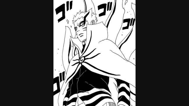 Naruto usando o Modo Bárion contra Isshiki